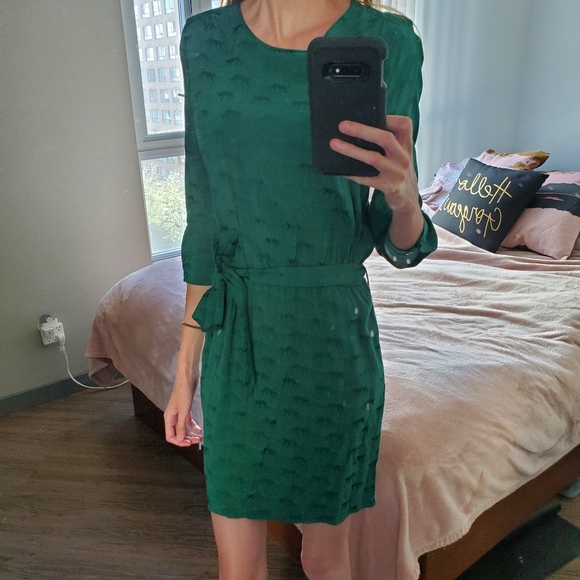 Boutique 1861 Green Long Sleeve Dress - Picture 1 of 4
